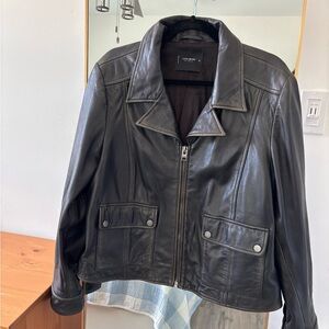 Lucky Brand Classic Black Leather Jacket